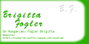 brigitta fogler business card